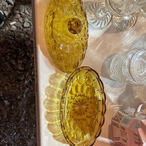 Anchor Hocking Amber Glass Dishes